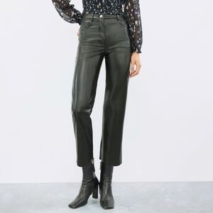 Aritzia Melina Cropped Leather Pant
